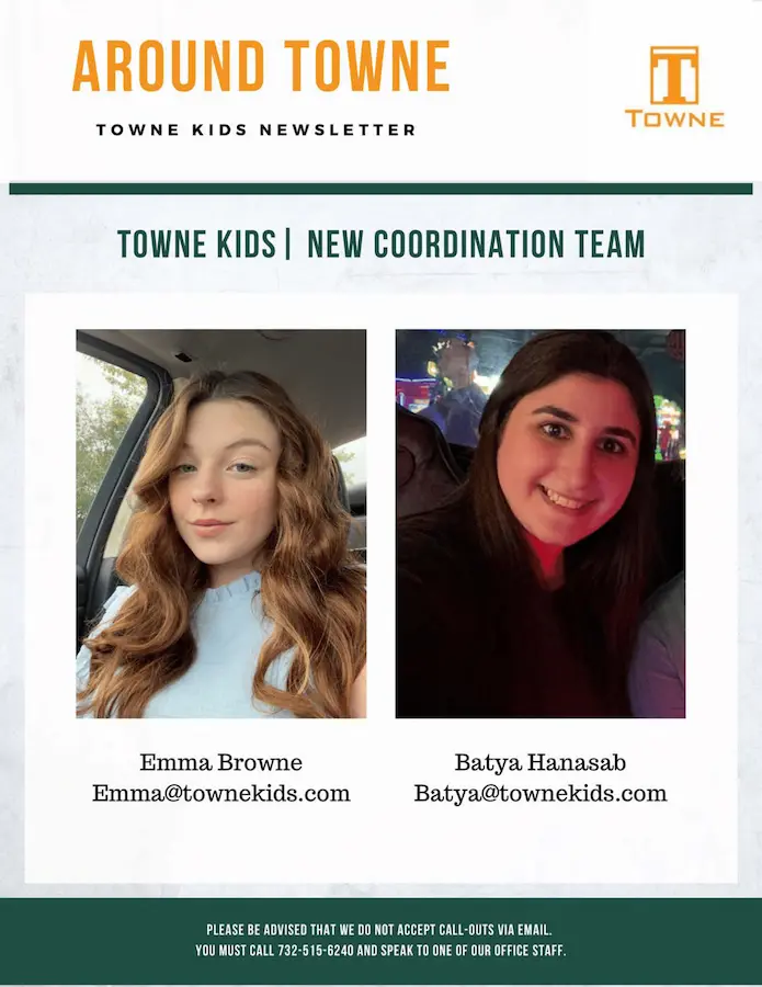 Towne Kids-Coordination Team Emma Brown, Batya Hanasab
