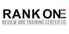 Rank one review and training center co. logo