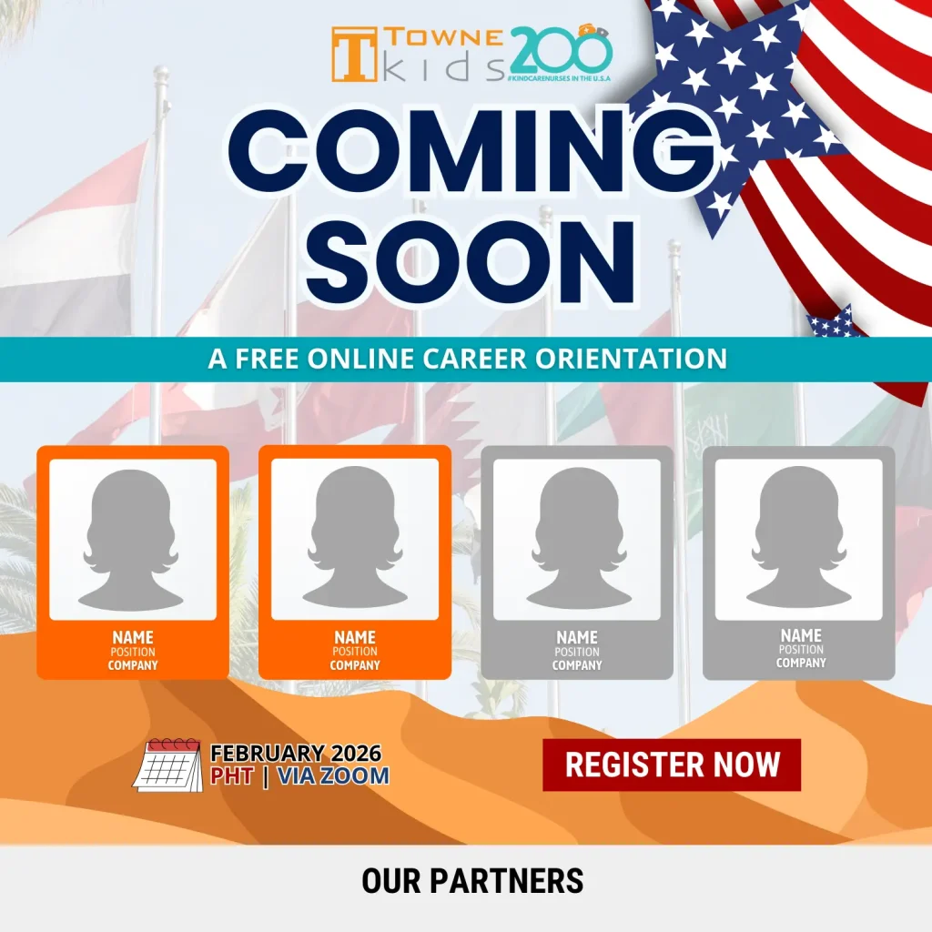 Upcoming nursing career events poster