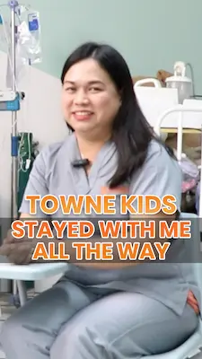 USRN Cherry expresses her gratitude to Towne Kids for their support throughout the process until deployment