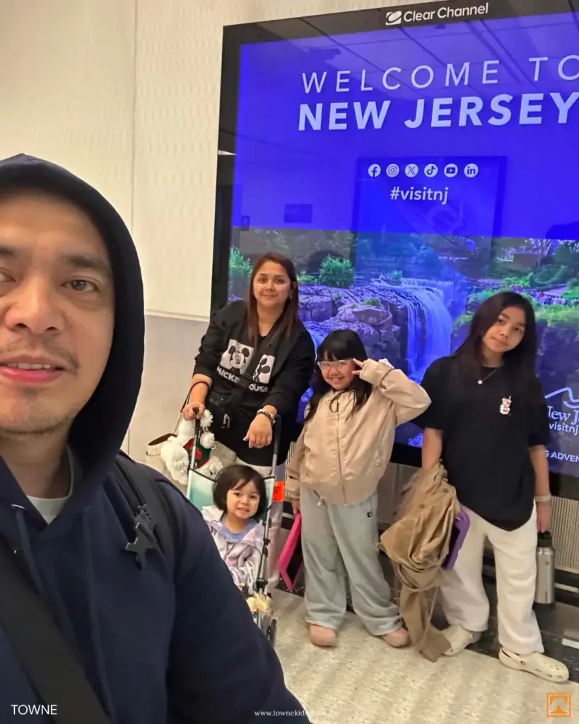 Filipino USRN Nurse Marc arrives in New Jersey USA with family through Towne Kids deployment program